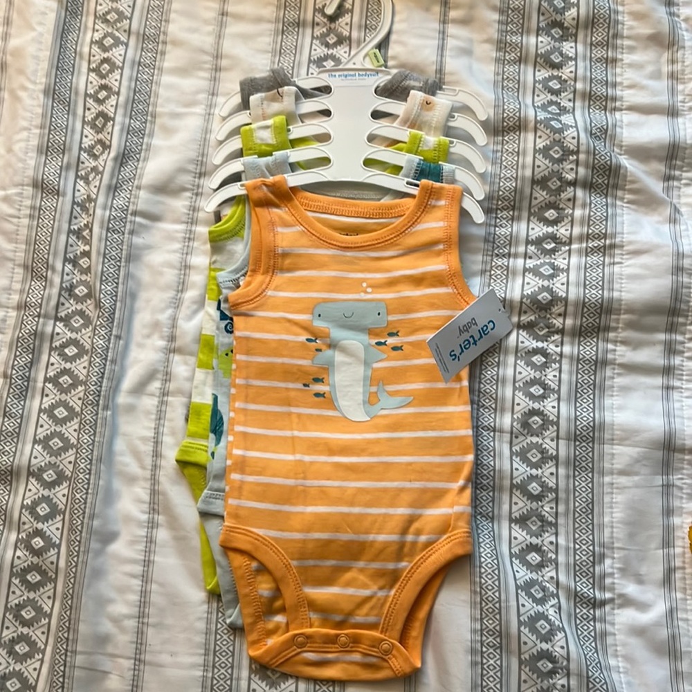 Carters 5 back baby tank top onesie